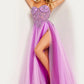 Jovani 23710 Embellished Sweetheart Neckline High Slit Dress - Special Occasion