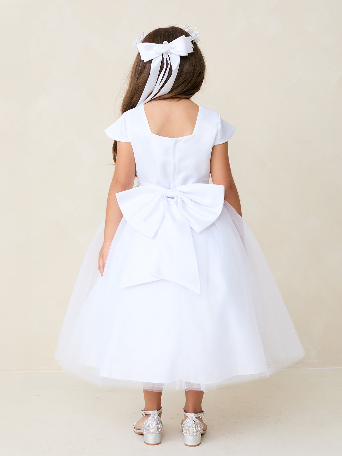 Multi Color Square Neckline Flowers Girl Dress by TIPTOP KIDS - AS5852