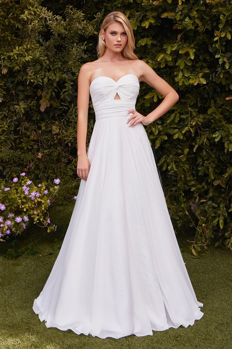 Strapless Sweetheart A-Line Bridal Gown by Cinderella Divine 7435W
