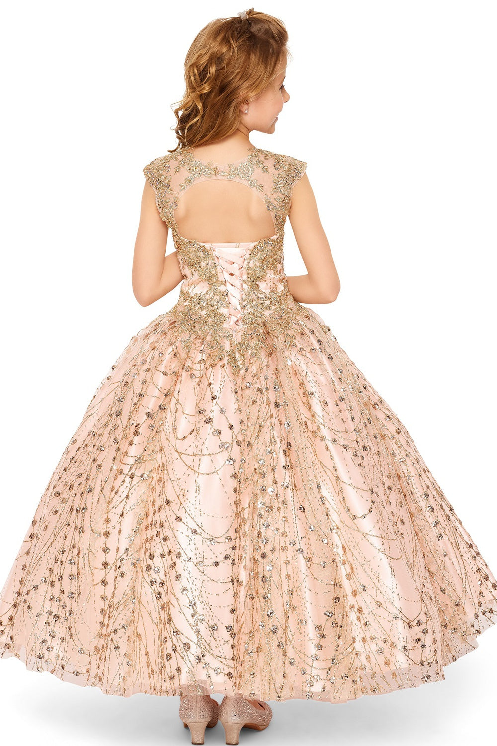 Cinderella Couture USA AS8024 Shiny Satin Tulle Mini Quince