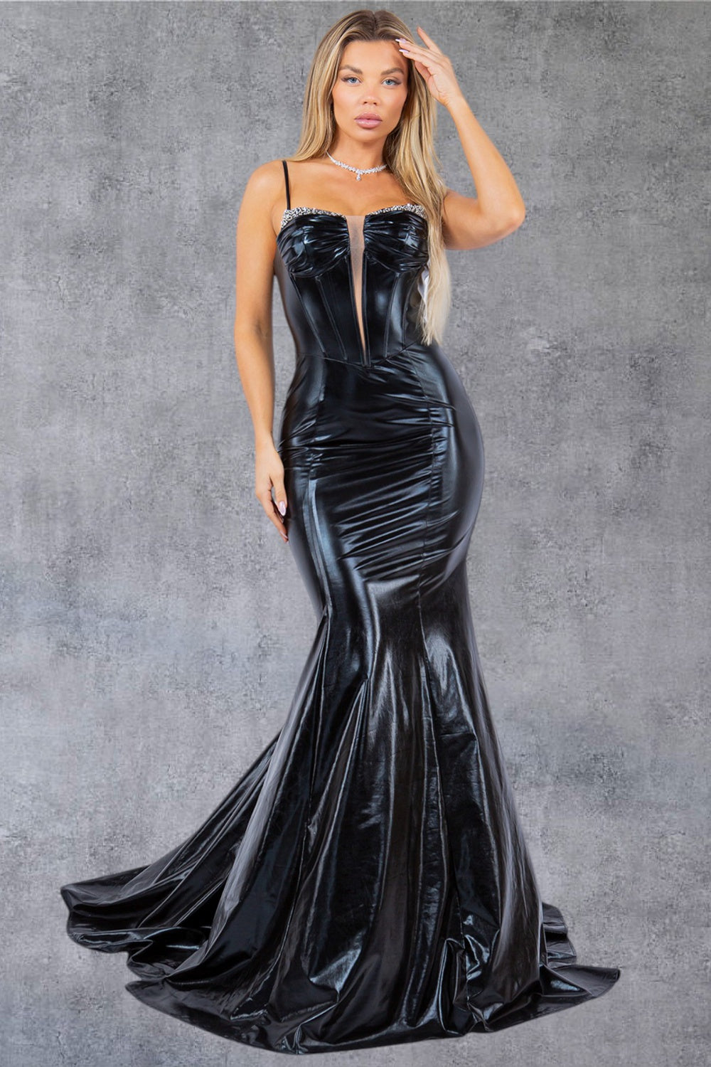 Fitted Sweetheart Neckline Mermaid Party Dress by Cinderella Couture USA AS8092J