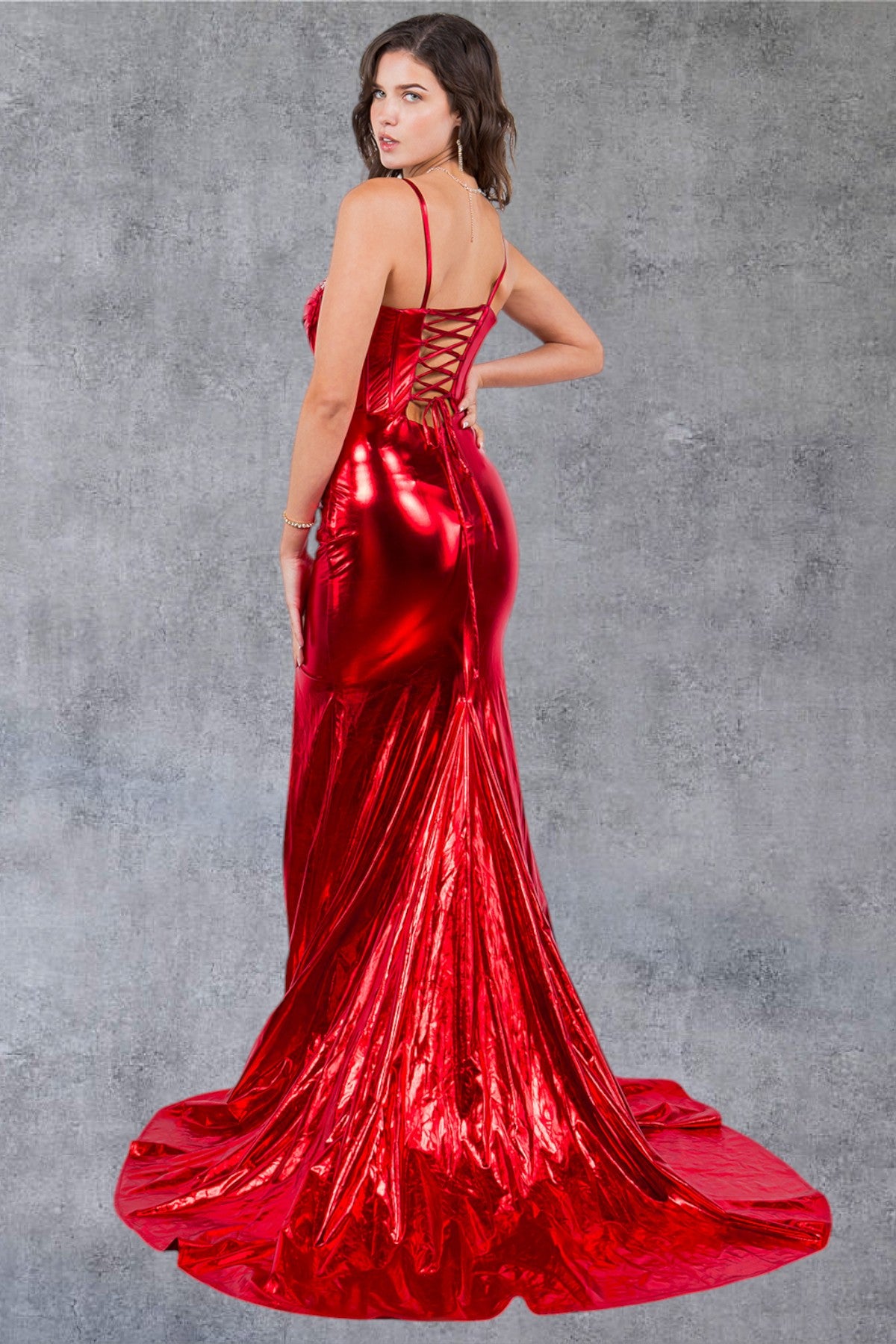 Fitted Sweetheart Neckline Mermaid Party Dress by Cinderella Couture USA AS8092J
