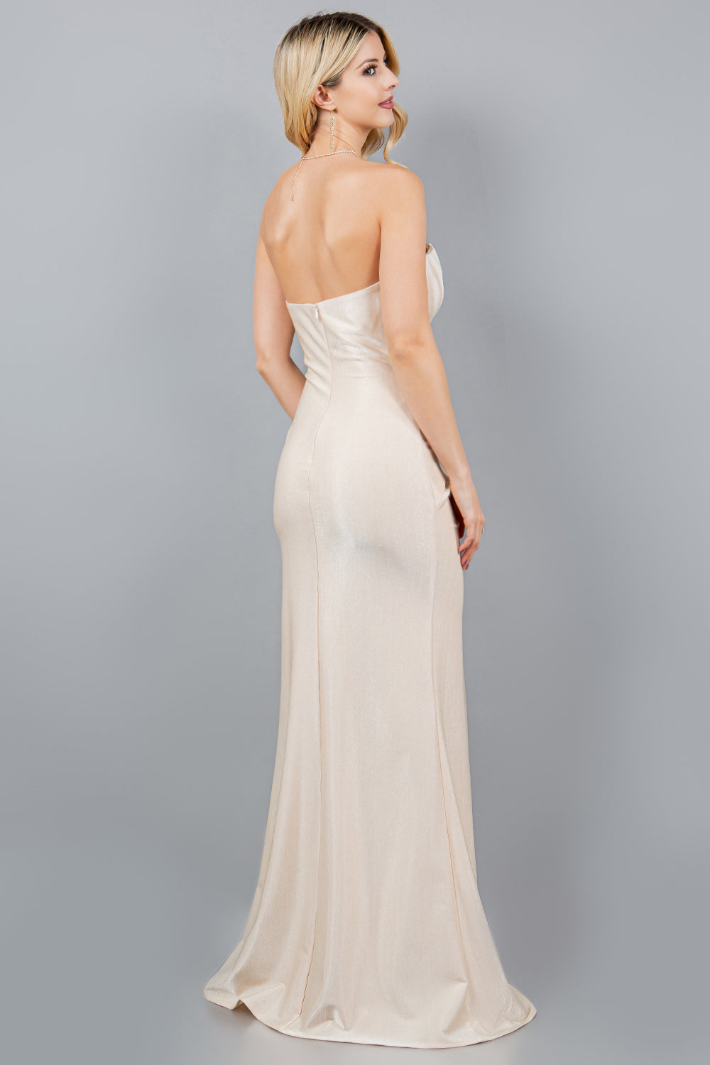 Strapless Sweetheart Neckline Sheath Party Dress by Cinderella Couture USA AS8095J