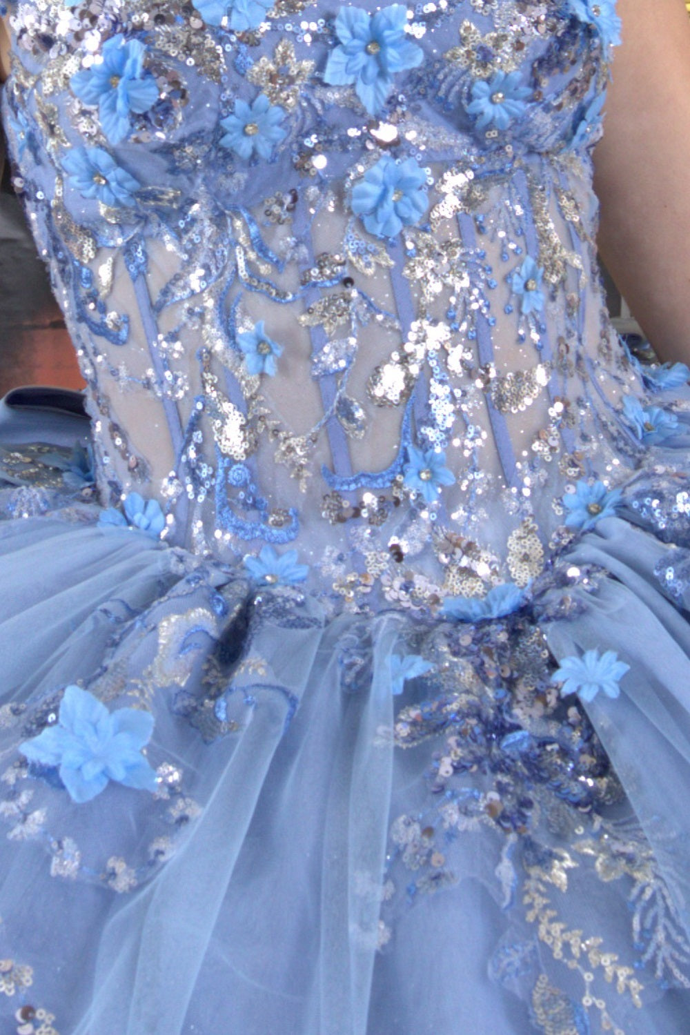 Sweetheart Neckline A-Line Quinceanera Dress by Cinderella Couture USA AS8125J