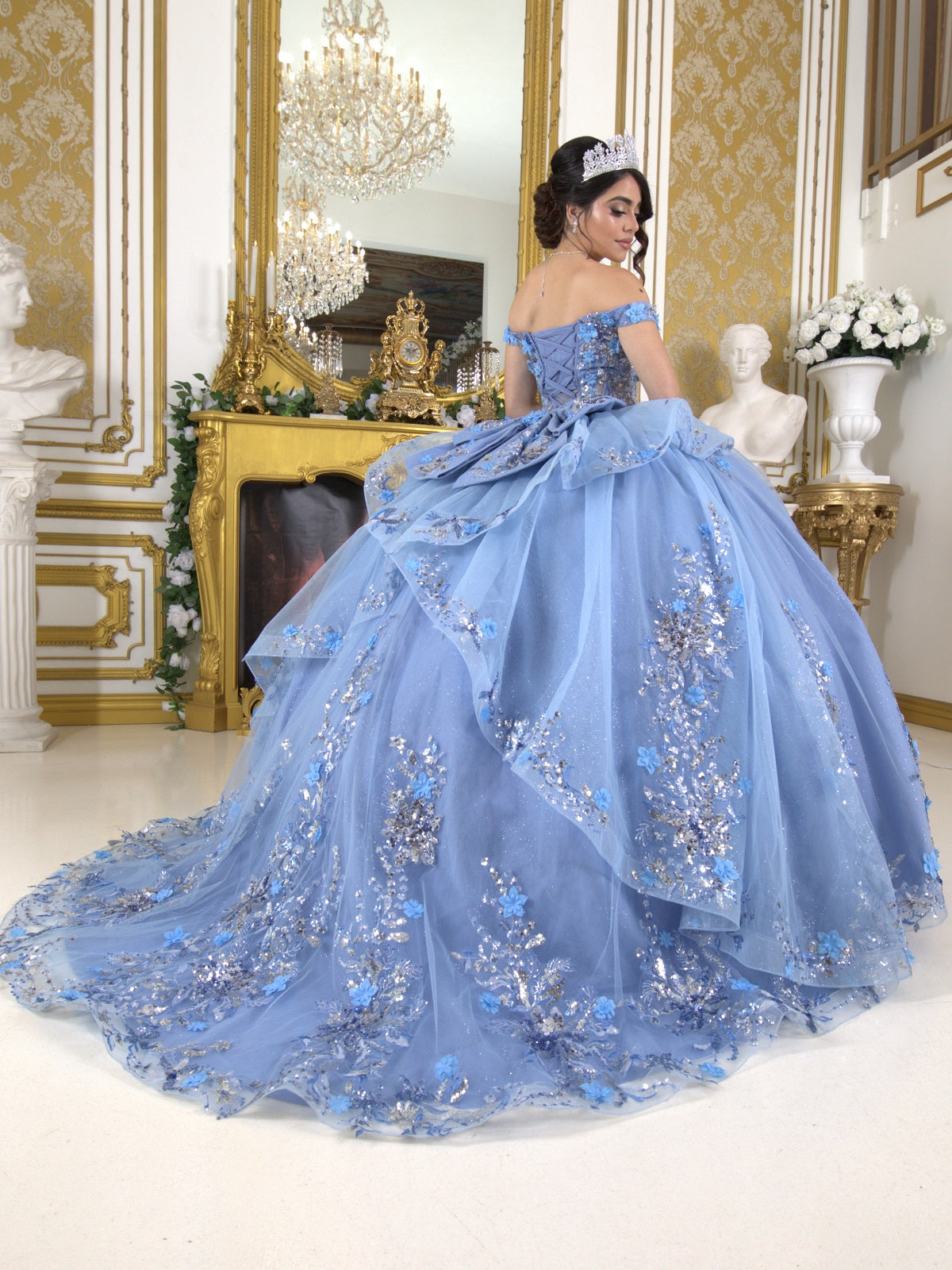 Sweetheart Neckline A-Line Quinceanera Dress by Cinderella Couture USA AS8125J