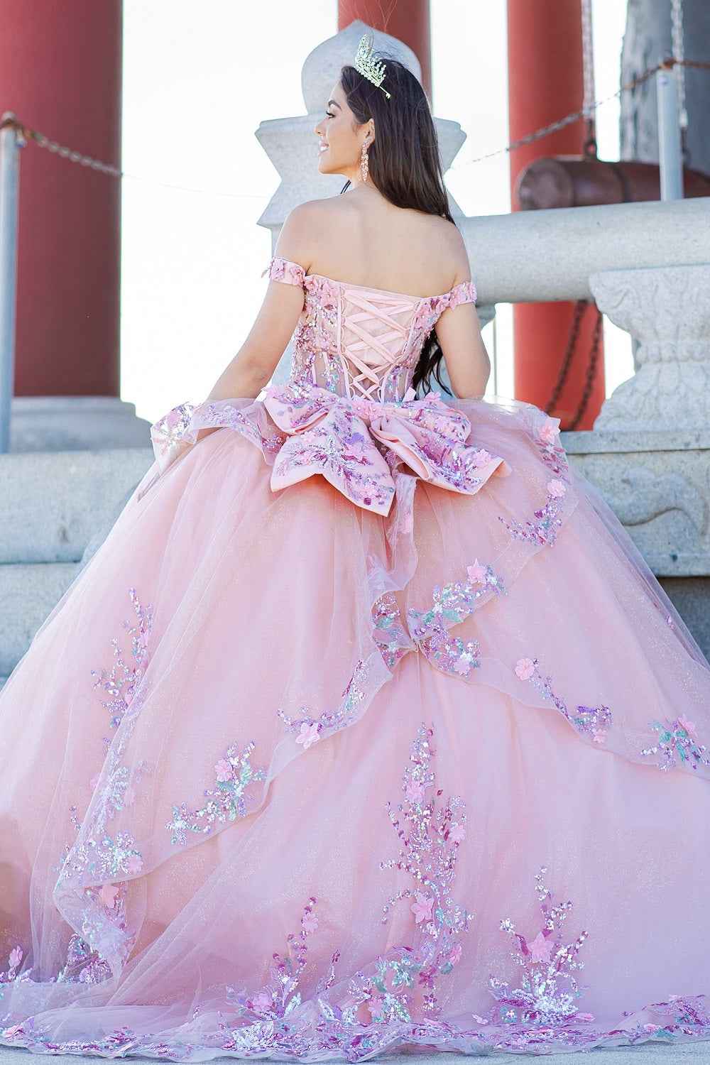 Sweetheart Neckline A-Line Quinceanera Dress by Cinderella Couture USA AS8125J