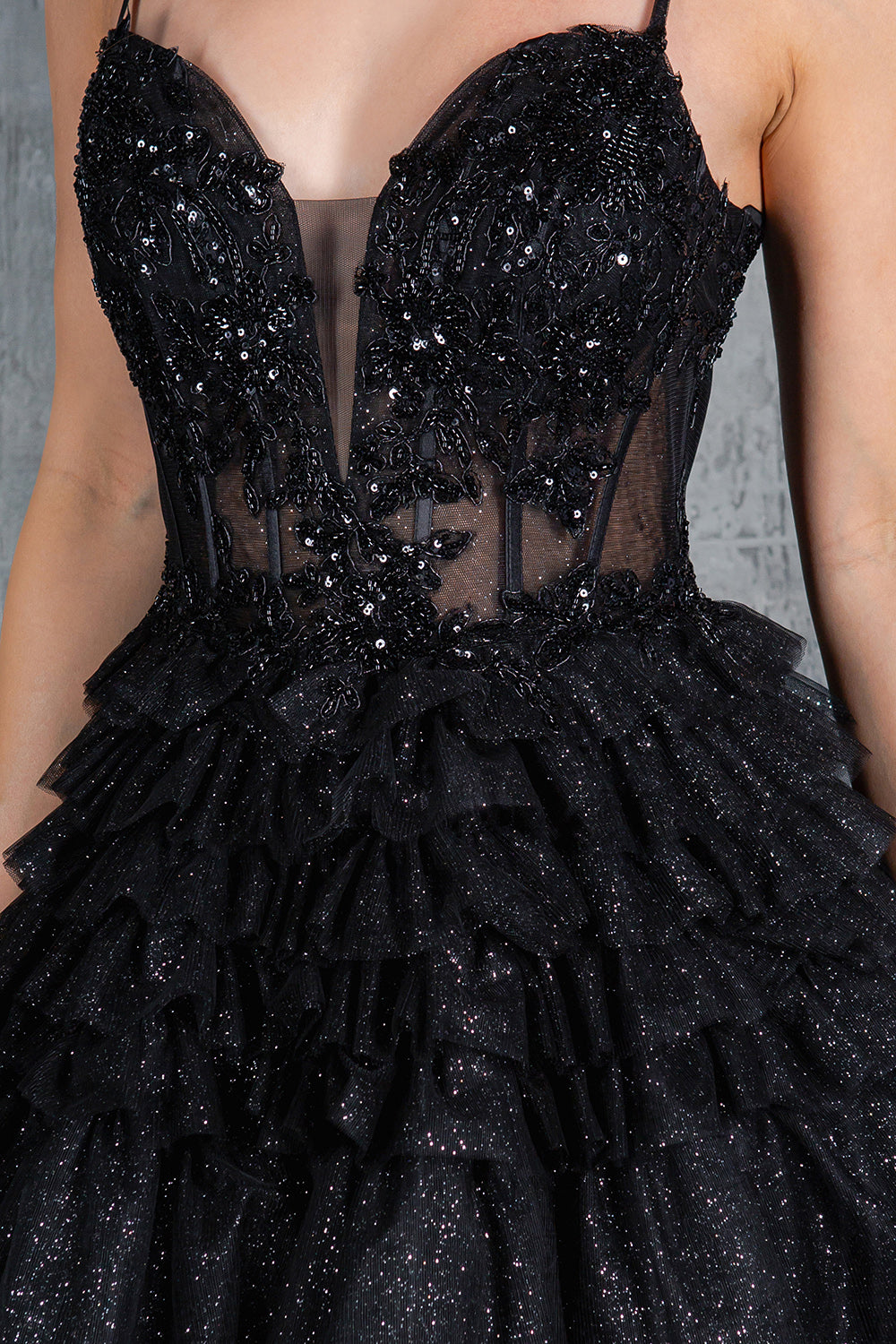 Tulle Sweetheart A-Line Party Dress by Cinderella Couture USA AS8163J