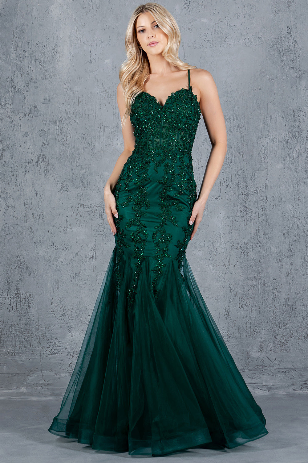 Sweetheart Neckline Spaghetti Straps Party Dress by Cinderella Couture USA AS8175J