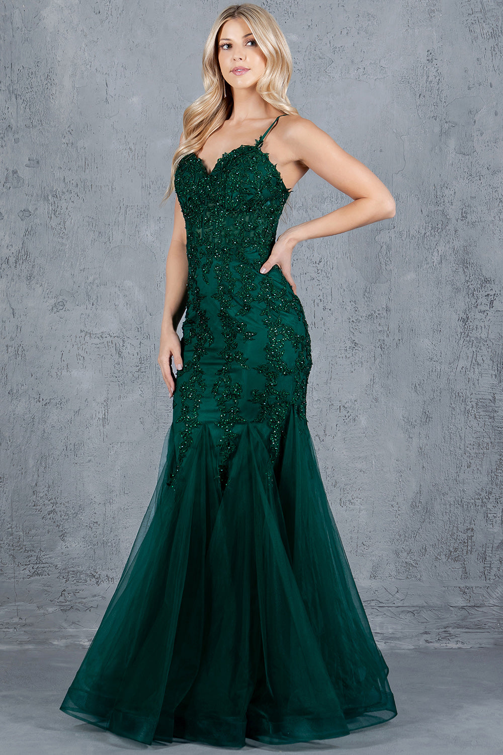 Sweetheart Neckline Spaghetti Straps Party Dress by Cinderella Couture USA AS8175J