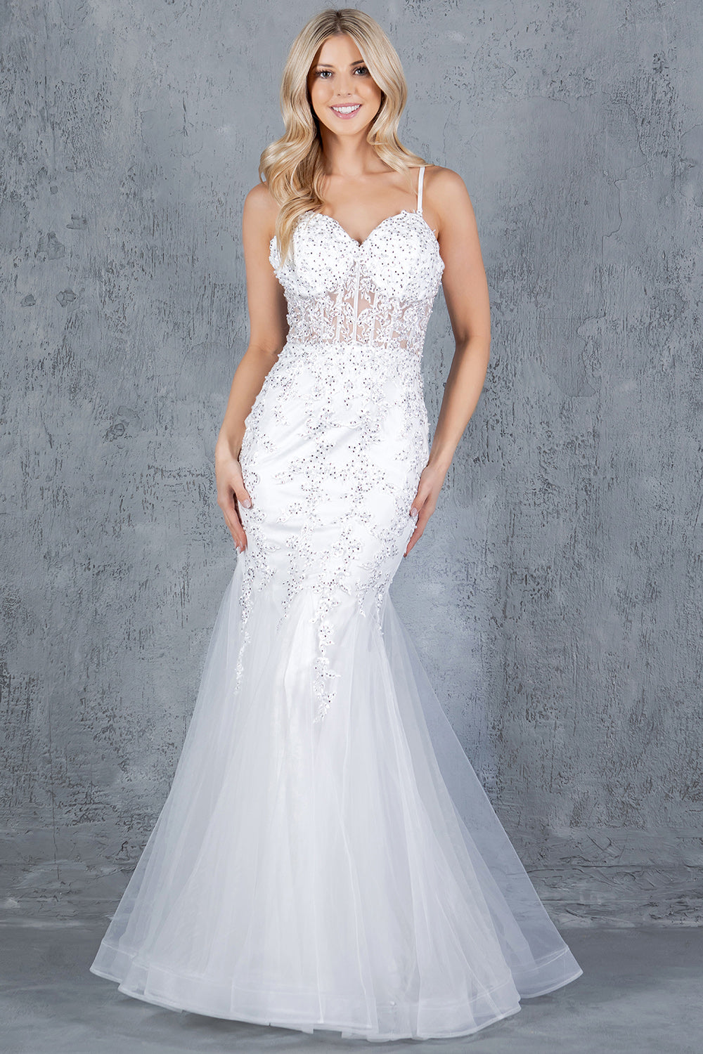 Sweetheart Neckline Spaghetti Straps Party Dress by Cinderella Couture USA AS8175J
