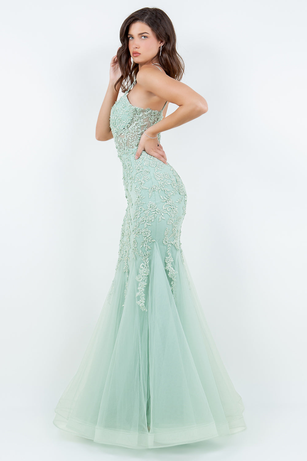 Sweetheart Neckline Spaghetti Straps Party Dress by Cinderella Couture USA AS8175J