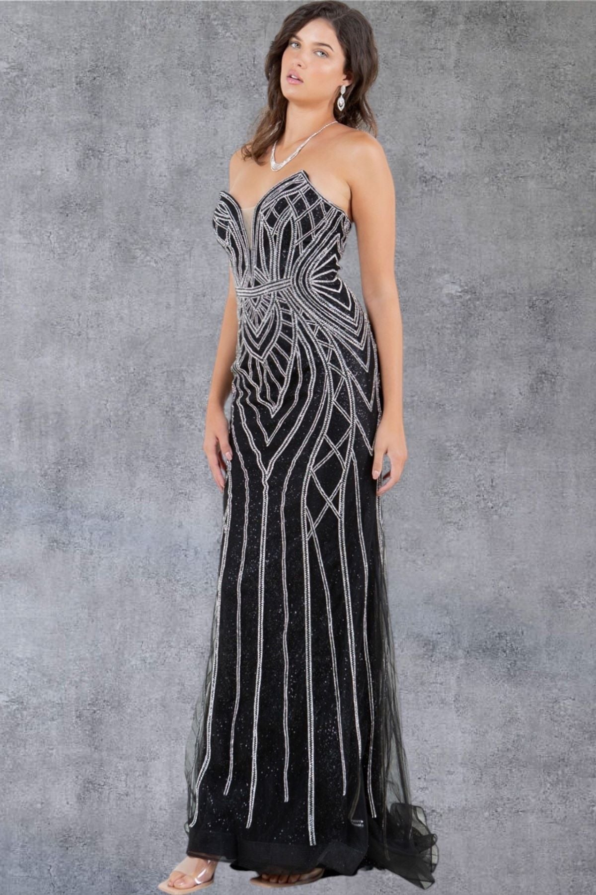 Strapless Sweetheart Neckline Party Dress by Cinderella Couture USA AS8221J