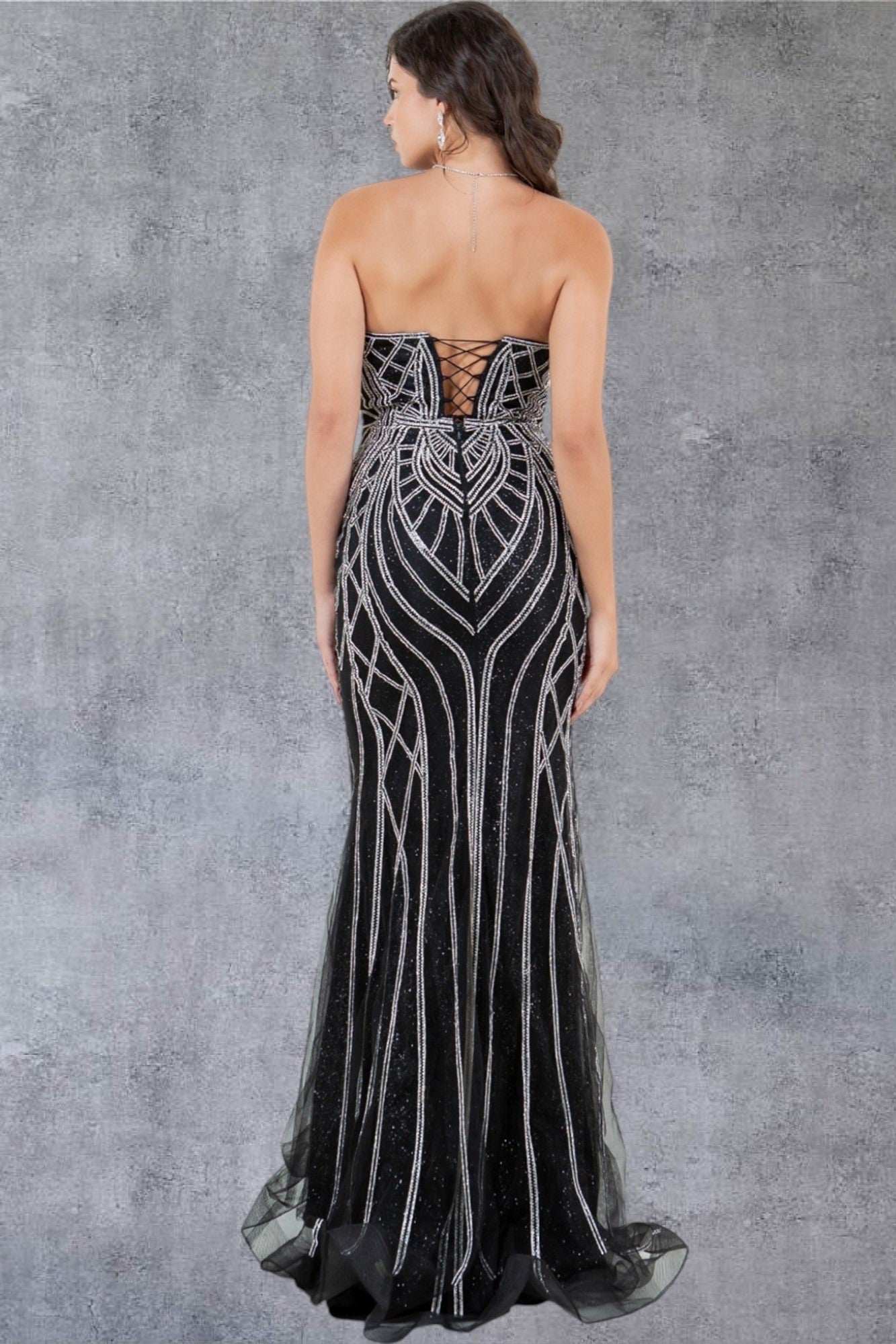 Strapless Sweetheart Neckline Party Dress by Cinderella Couture USA AS8221J