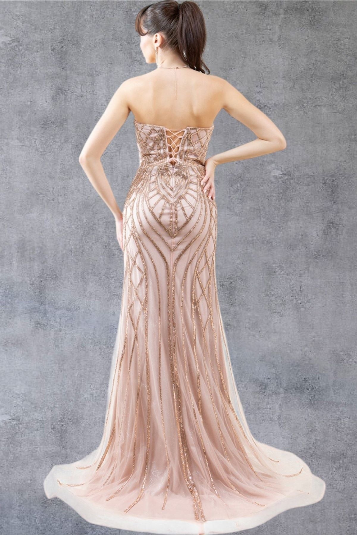 Strapless Sweetheart Neckline Party Dress by Cinderella Couture USA AS8221J