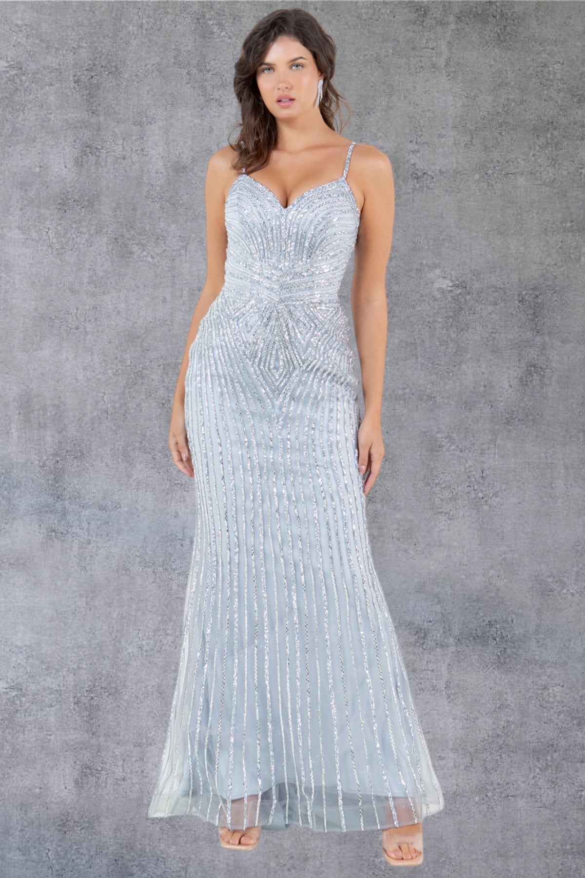 Glam Stone Sweetheart Neckline Party Dress by Cinderella Couture USA AS8268J