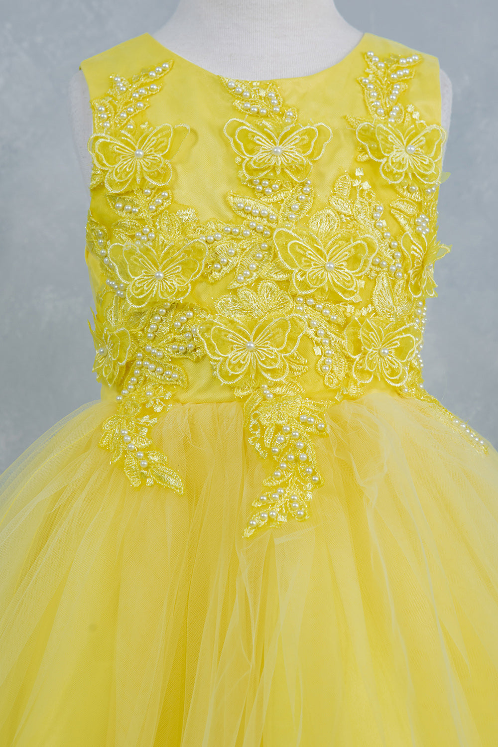 Butterfly Glitter Tulle Sleeveless Girl Party Dress by Cinderella Couture USA AS9150