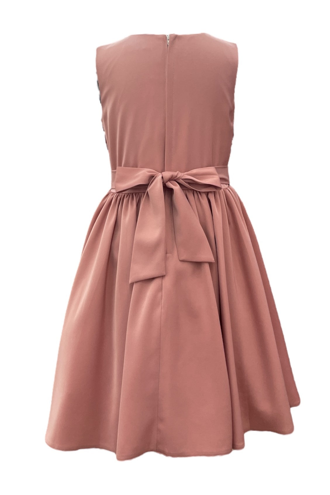 Applique V-Neck Plead Girl Party Dress by Cinderella Couture USA AS9160