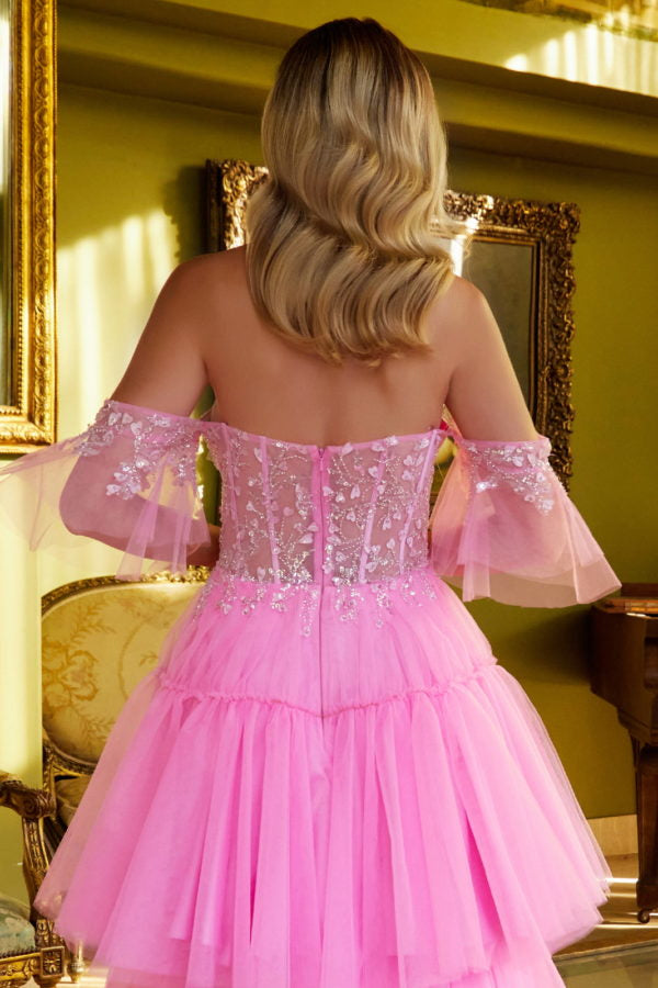 3D Heart Applique Off Shoulder Women Formal Dress by GLS by Gloria - GL3396 - Special Occasion/Curves