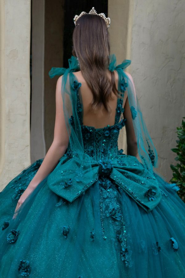 3D Flower Applique Sweetheart Quinceanera Dress by GLS by Gloria - GL3529