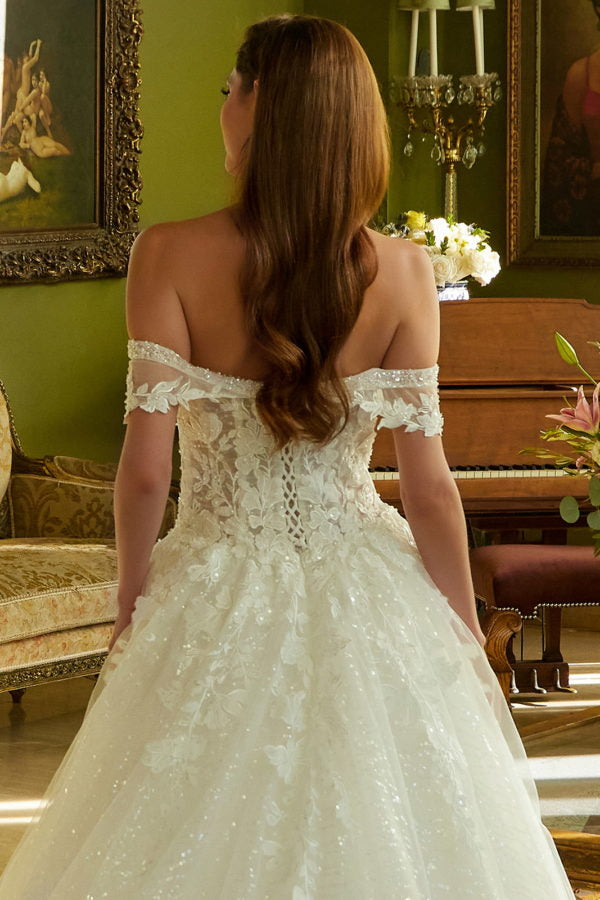 Off The Shoulder A-Line Women Bridal Dress by GLS by Gloria - GL3602