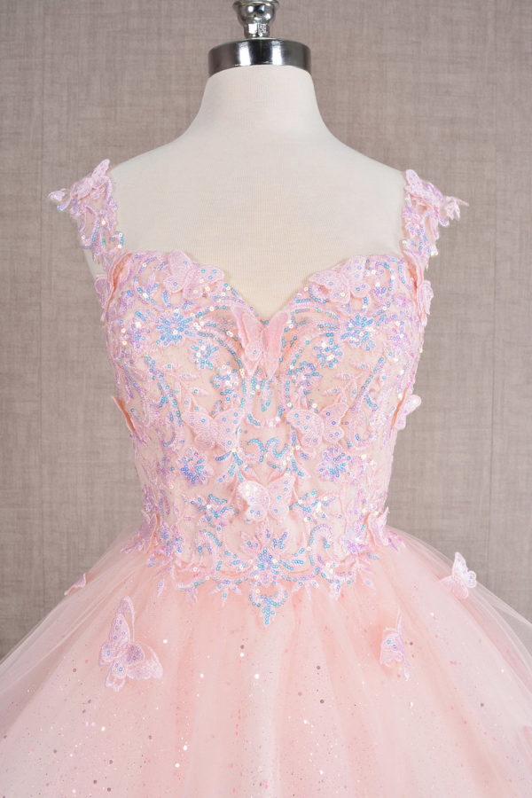 Elizabeth K - GS3186 - Sequin Sweetheart Neckline Cocktail Dress - Short