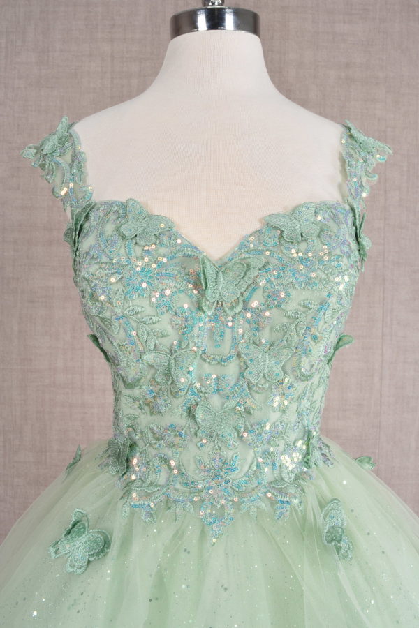 Elizabeth K - GS3186 - Sequin Sweetheart Neckline Cocktail Dress - Short