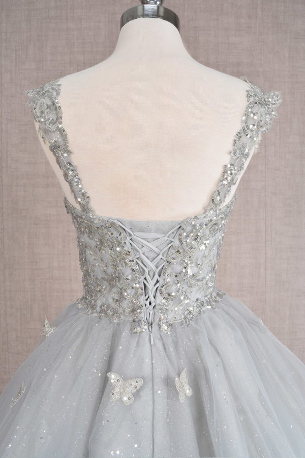 Elizabeth K - GS3186 - Sequin Sweetheart Neckline Cocktail Dress - Short