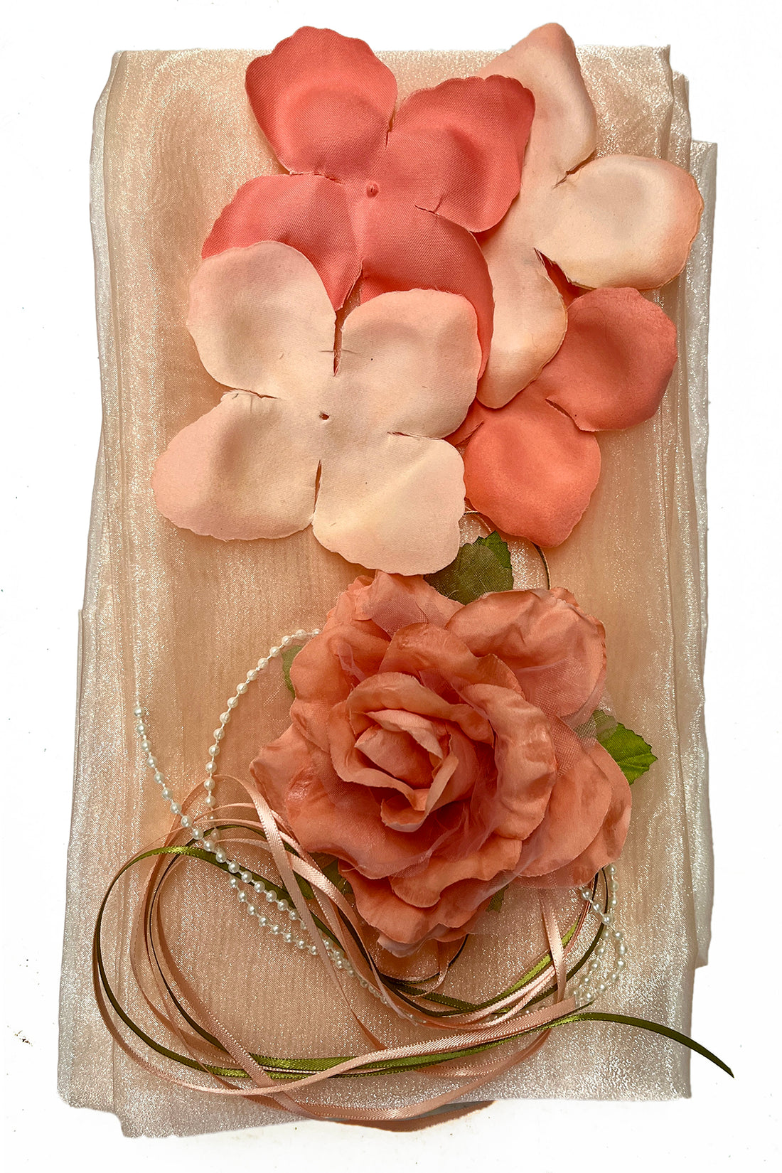White Satin Flower Petal Flower Girl Dress by AS160B+ Kids Dream - Girl Formal Dresses