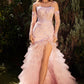 Strapless Lace & Tulle Mermaid Formal Evening Gown by Andrea & Leo Couture - A1255 - Special Occasion