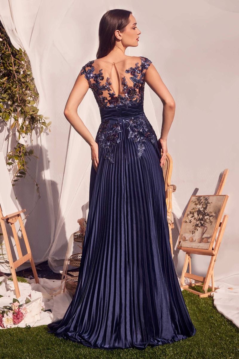 Embellished Satin A-Line Gown by Andrea and Leo A1355 - Special Occasion/Curves