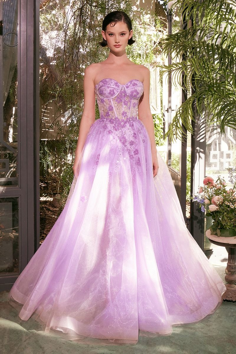 Sweetheart Neckline A-Line Gown by Andrea and Leo A1381 - Special Occasion