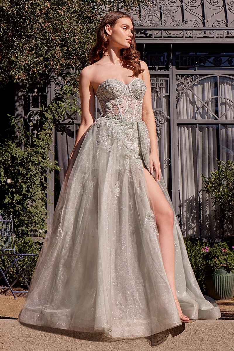 Sweetheart Neckline A-Line Gown by Andrea and Leo A1381 - Special Occasion