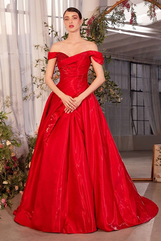 Off The Shoulder Sweetheart Neckline Gown by Andrea and Leo A1424 - Special Occasion/Curves