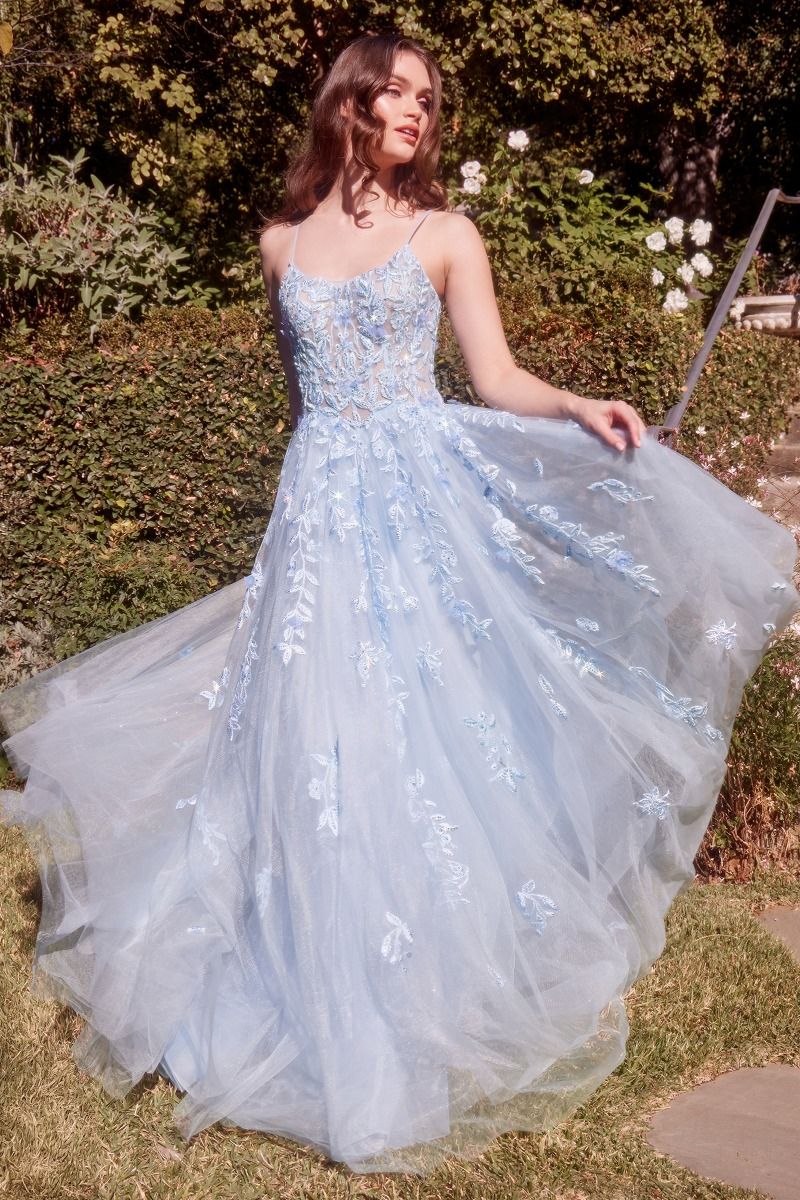 Scoop Neckline Layered Tulle A-Line Gown by Andrea and Leo A1437 - Special Occasion
