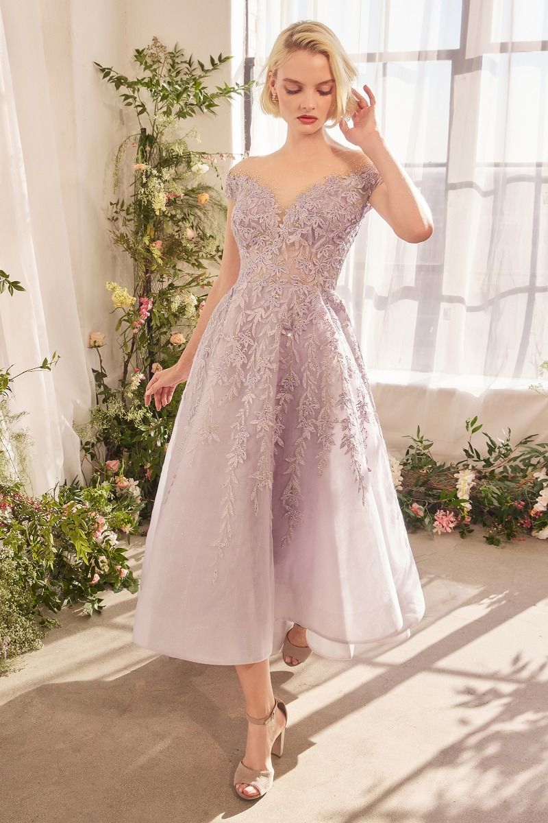 Illusion Neckline A-Line Gown by Andrea and Leo A1454 - Special Occasion