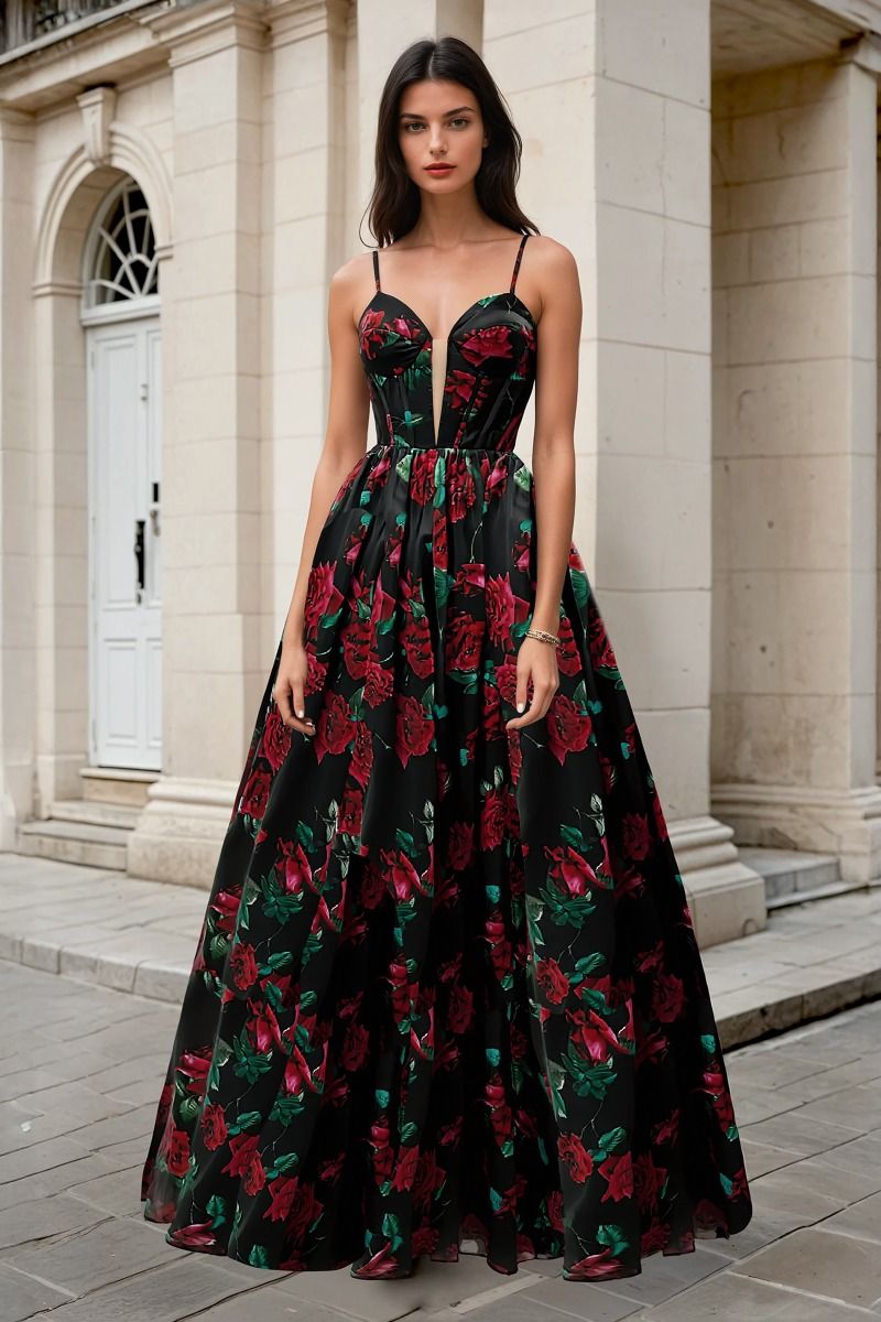 soft organza dress Sweet Evening Floral Organza Midi Dress