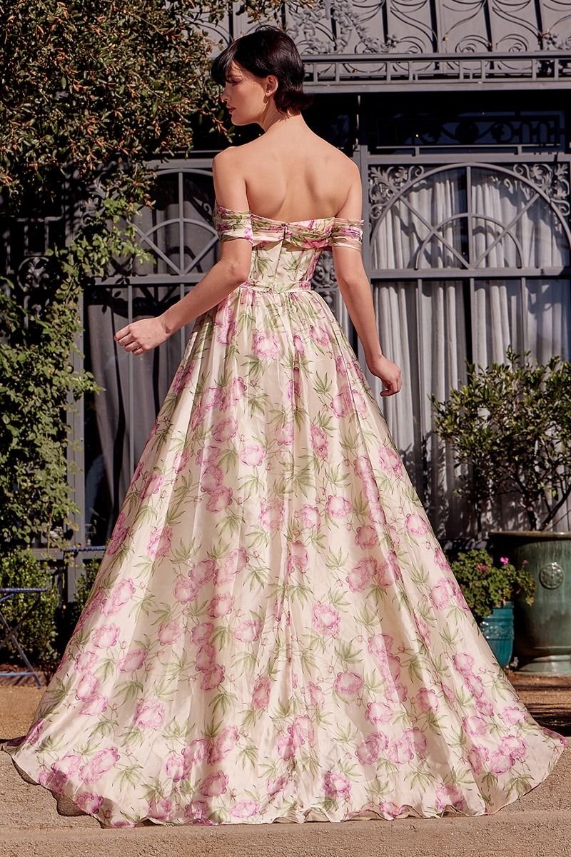 Off The Shoulder A-Line Gown by Andrea and Leo A1466 - Special Occasion/Curves