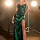 Daisy Embellished Strapless Corset Gown By Ladivine CD295 - Women Evening Formal Gown - Special Occasion