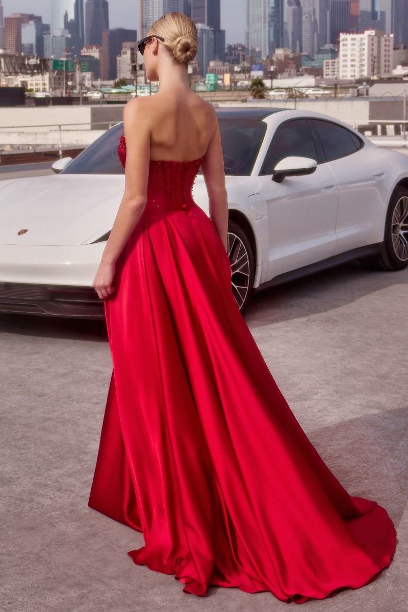 Off The Shoulder Sweetheart A-Line Gown By Ladivine CD297 - Women Evening Formal Gown - Special Occasion
