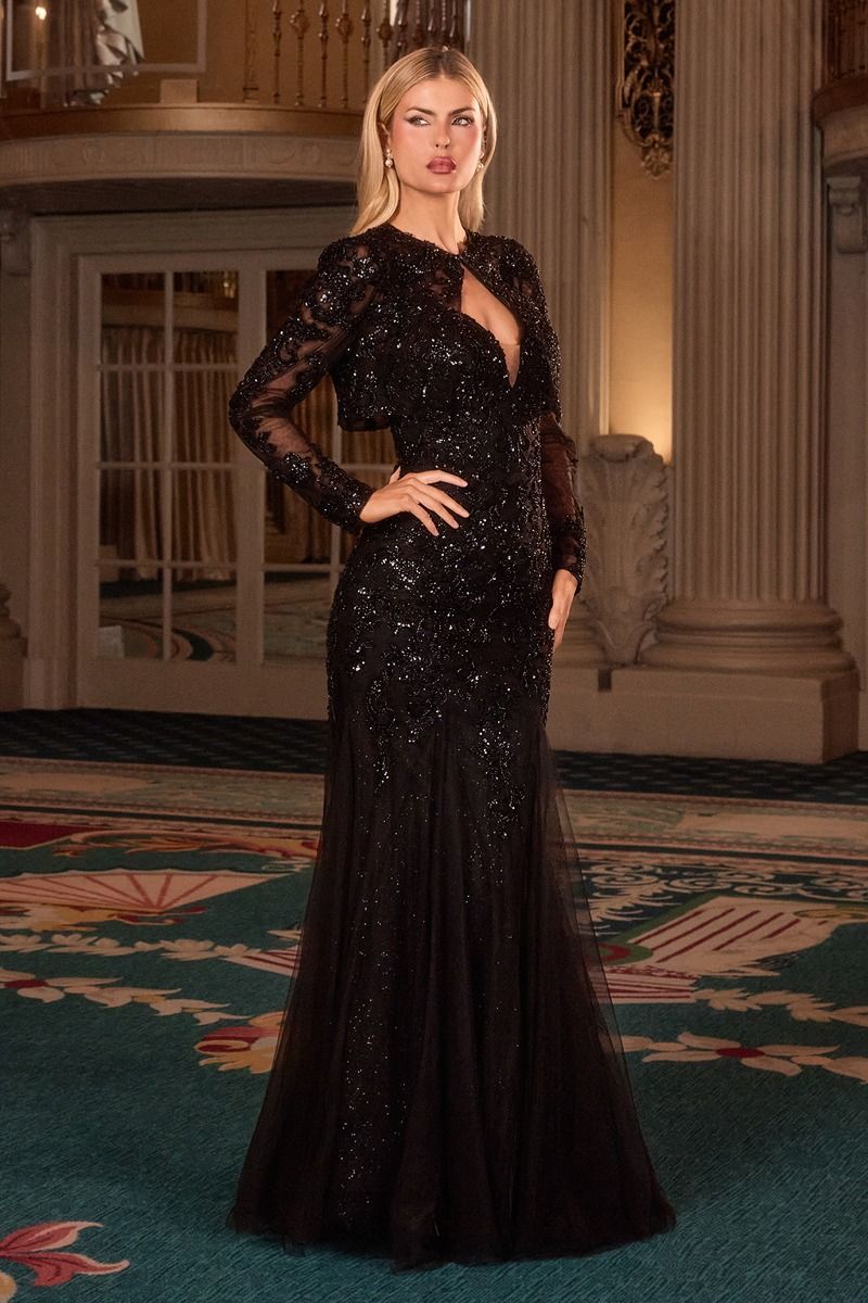 Strapless Sweetheart Neckline Mermaid Gown By Ladivine CDS545 - Women Evening Formal Gown - Special Occasion/Curves
