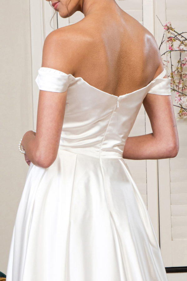 Elizabeth K - GL1908 - Cut-Away Shoulder A-Line Bridal Gown