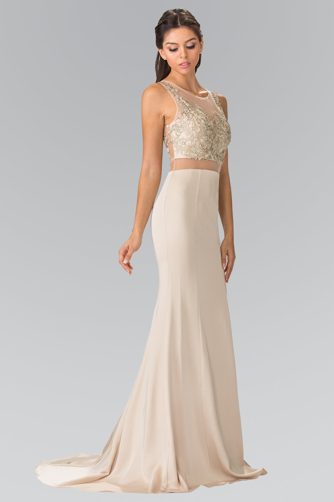 Illusion Sweetheart Two-Piece Mermaid Dress by Elizabeth K - GL2247 Ariststyles Illusion Sweetheart Two-Piece Mermaid Dress by Elizabeth K - GL2247 Ariststyles