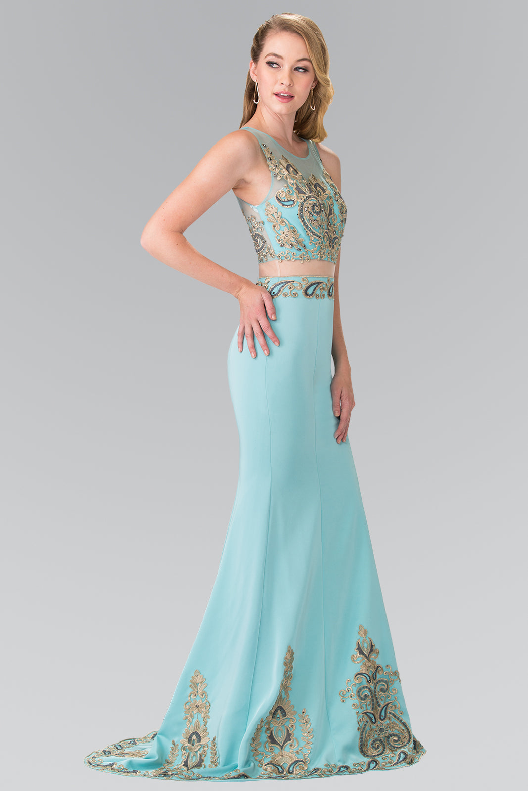 Elizabeth K GL2248 Prom Dress - Blue | NewYorkDress Elizabeth K GL2248 Prom Dress - Blue | NewYorkDress