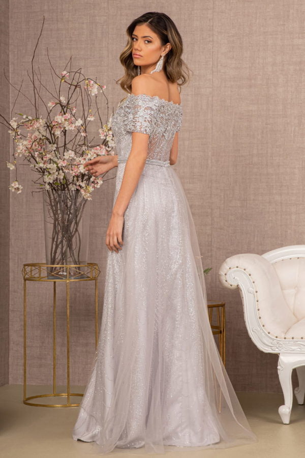 Off The Shoulder A-Line Dress by Elizabeth K - GL2942 - Special Occasion/Curves