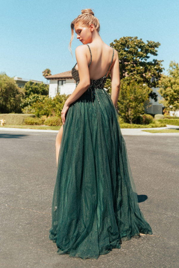 Jewel Bead Tulle A-line Women Formal Dress GLS by Gloria - GL3137 - Special Occasion/Curves