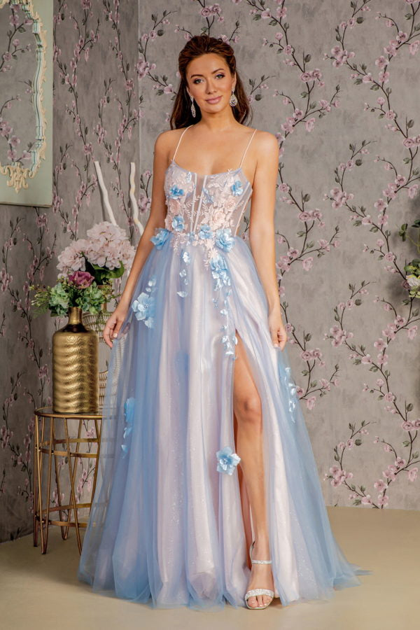 Embroidery Glitter A-Line Women Formal Dress by GLS by Gloria - GL3250 Ariststyles Embroidery Glitter A-Line Women Formal Dress by GLS by Gloria - GL3250 Ariststyles
