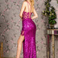 Sequin Asymmetric Neckline Women Formal Dress by GLS by Gloria - GL3285 - Special Occasion/Curves