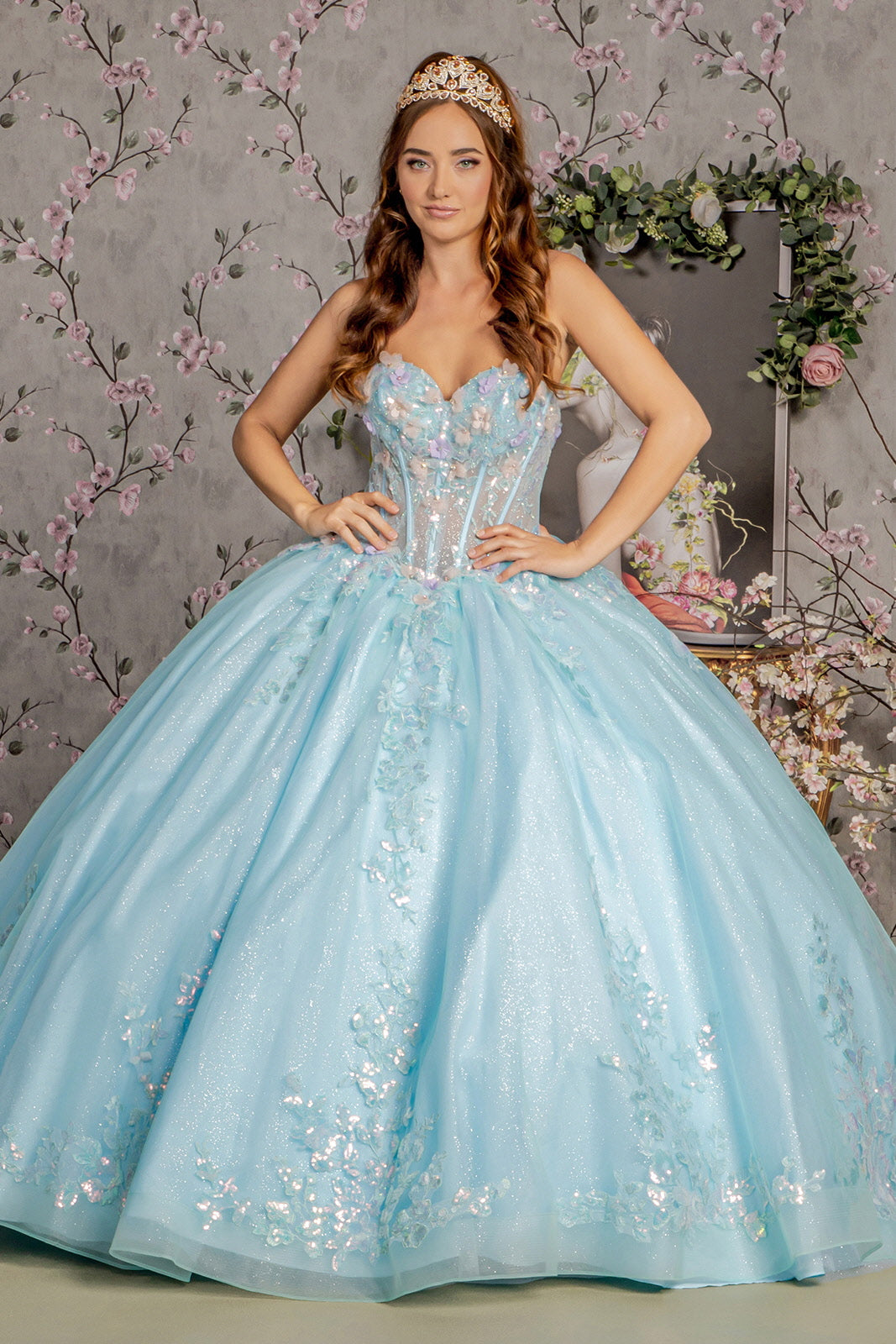 De 15 Años Azul Vestidos Del Mundo Online Vestido De Quinceañera