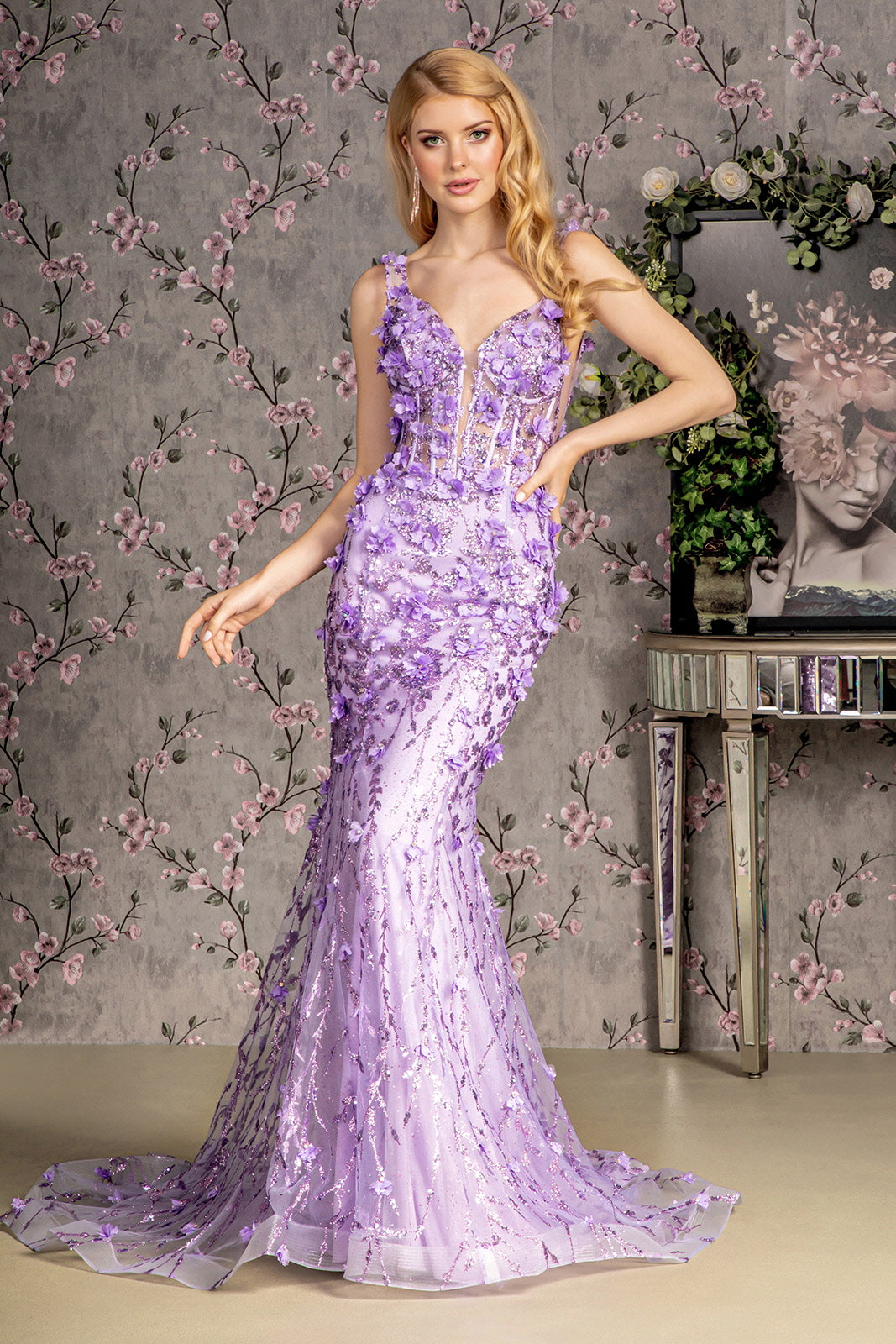GLS by Gloria GL3410 Prom Dress - Lilac | NewYorkDress GLS by Gloria GL3410 Prom Dress - Lilac | NewYorkDress