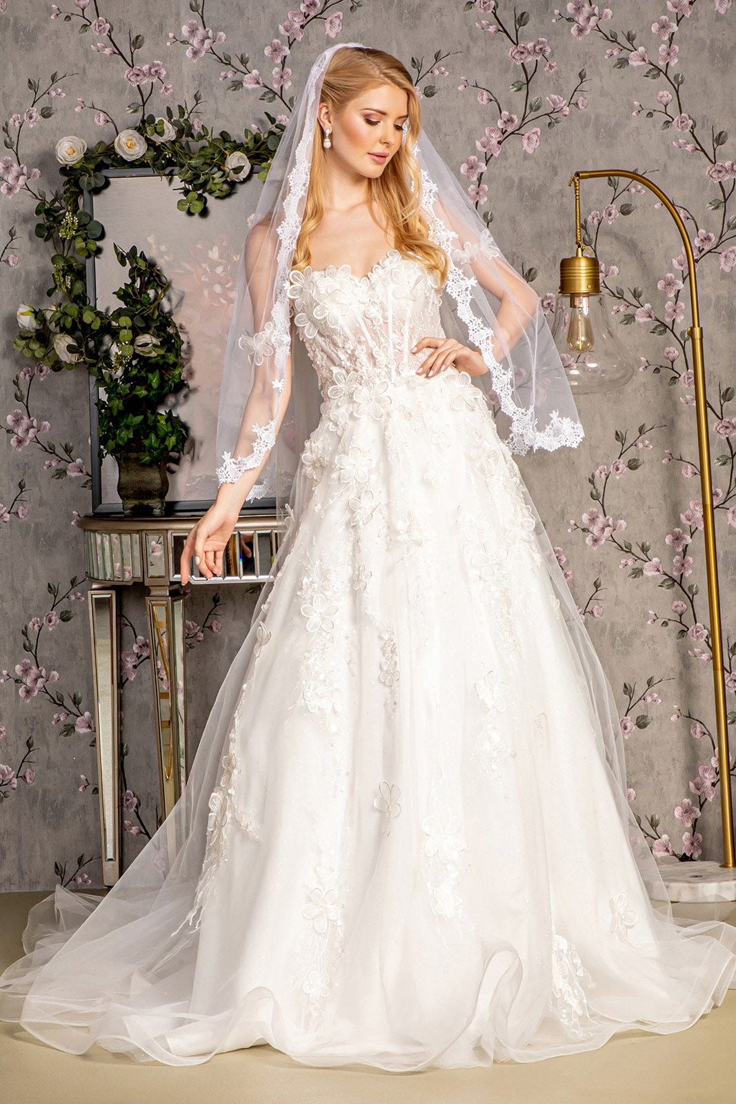 GLS by Gloria GL3448 Prom Dress - Ivory | NewYorkDress GLS by Gloria GL3448 Prom Dress - Ivory | NewYorkDress